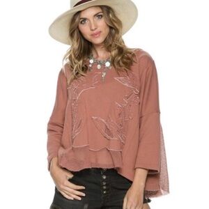 Free People Rainforest French Terry Pullover, Size XS